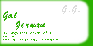 gal german business card